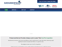 Tablet Screenshot of membershipuniverse.com
